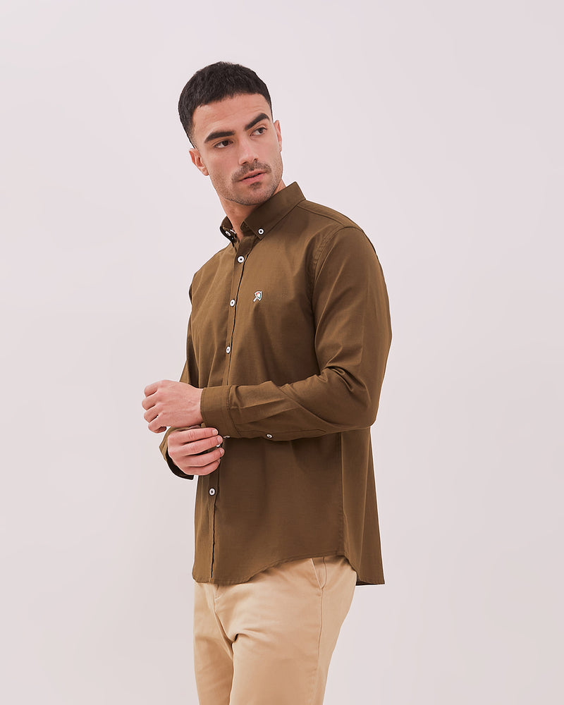 Men's Green Short Sleeve Shirt