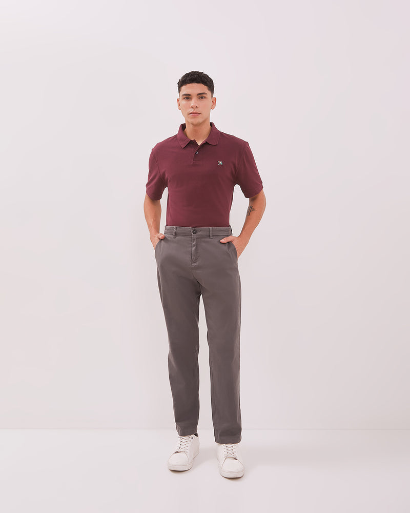 Men's Grey Chinos Trousers