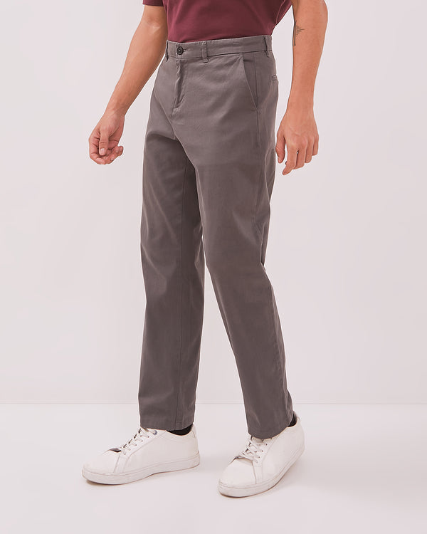Men's Grey Chinos Trousers