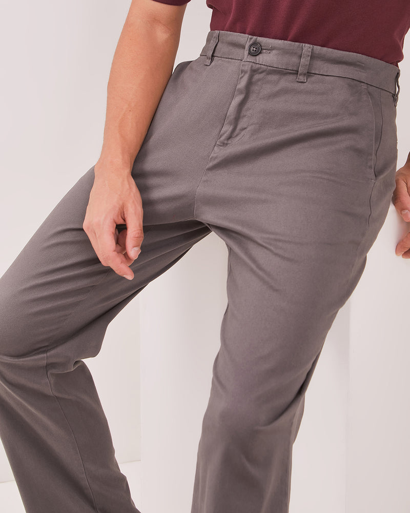 Men's Grey Chinos Trousers