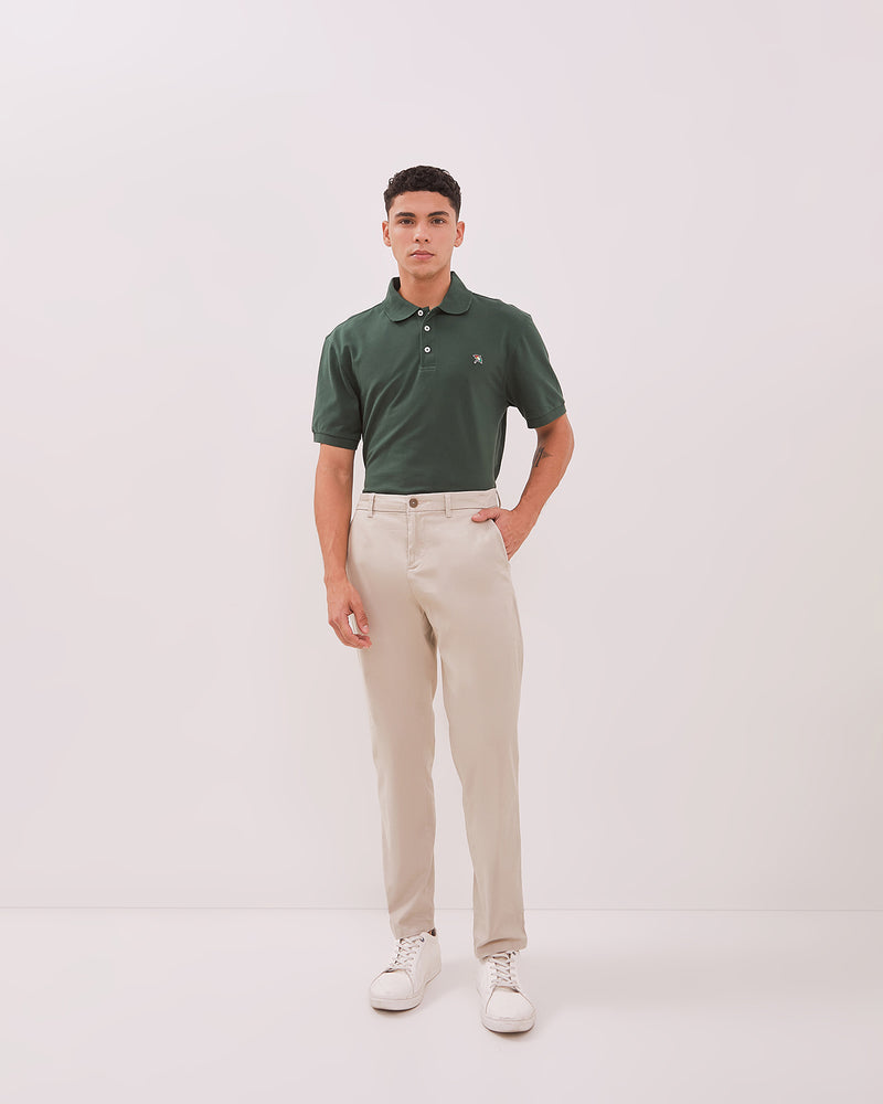 Men's Cream Chinos Long Pants