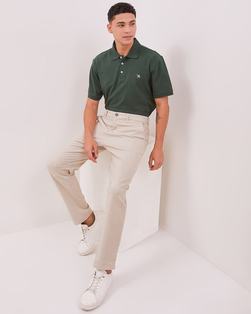 Men's Cream Chinos Long Pants