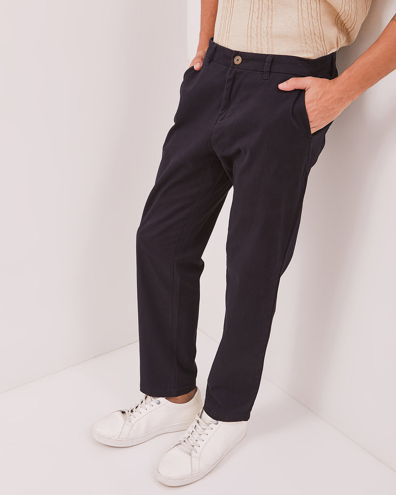 Men's Navy Blue Chinos Trousers