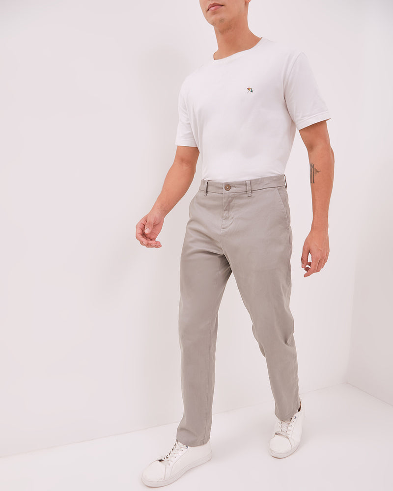 Men's Grey Chinos Trousers