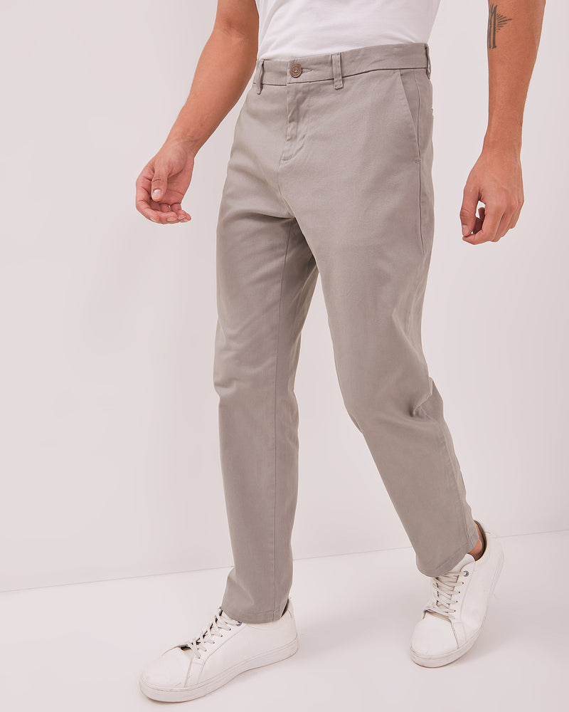 Men's Grey Chinos Trousers