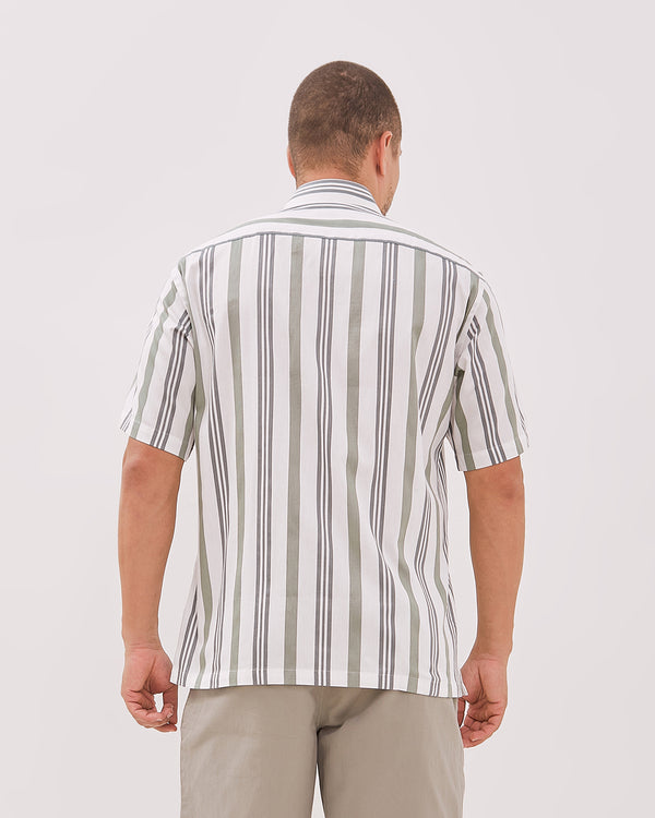 Men's Green Short Sleeve Shirt