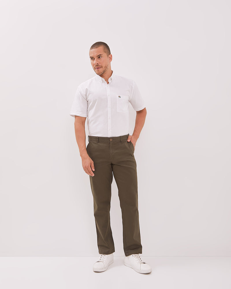 Men's Green Chinos Pants