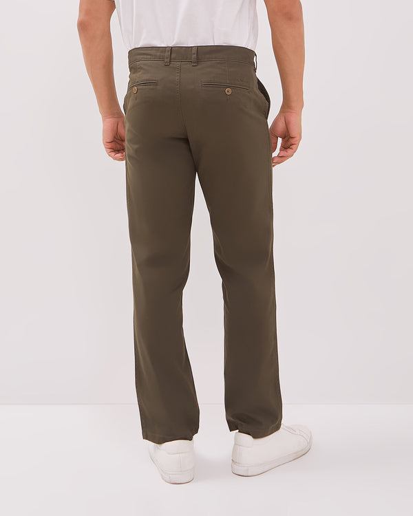 Men's Green Chinos Pants