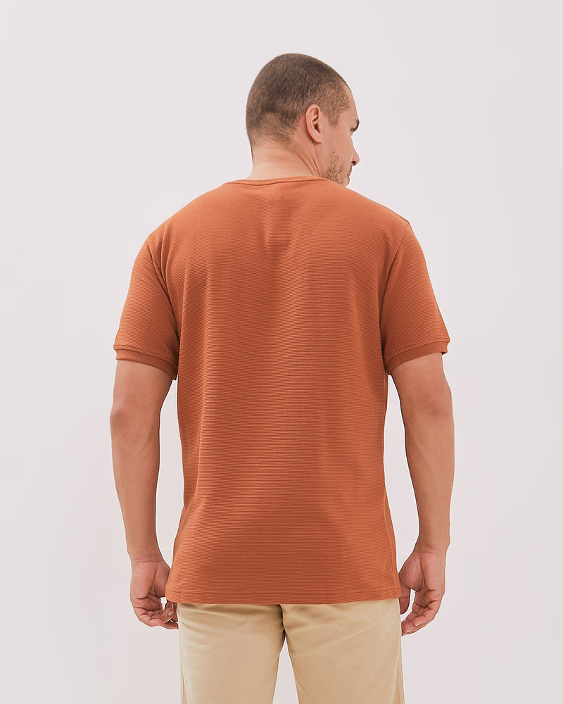 Men's Khaki Short Sleeve T Shirt
