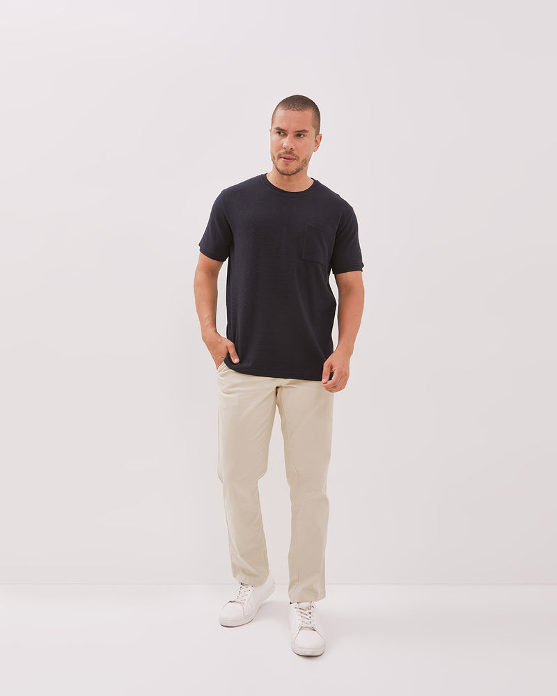 Men's Navy Short Sleeved T Shirt