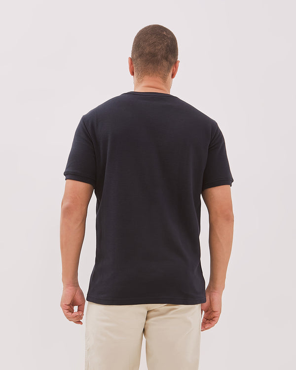 Men's Navy Short Sleeved T Shirt