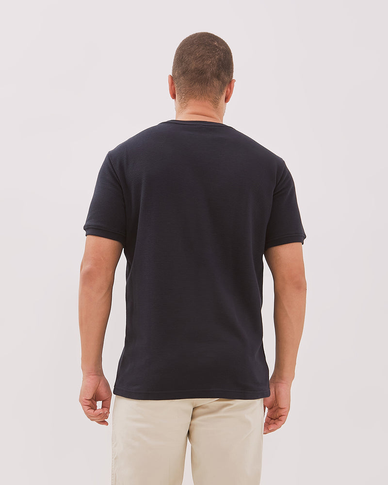 Men's Navy Short Sleeved T Shirt