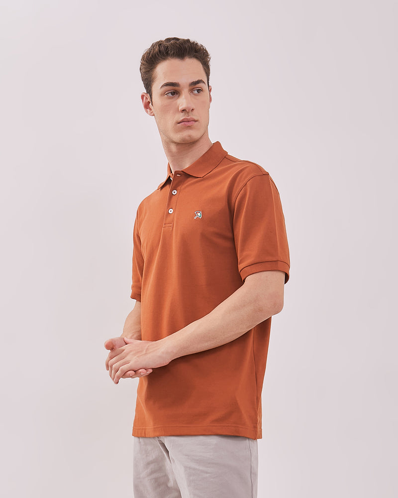 Men's Brown Polo Shirt