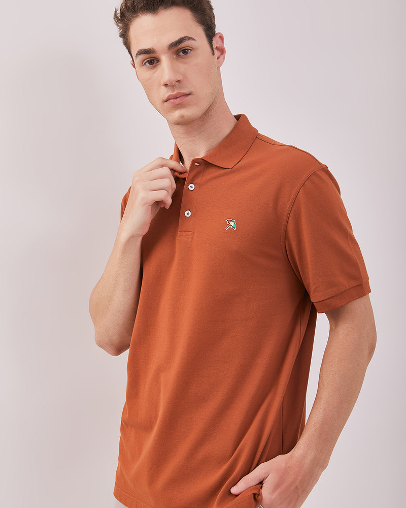 Men's Brown Polo Shirt