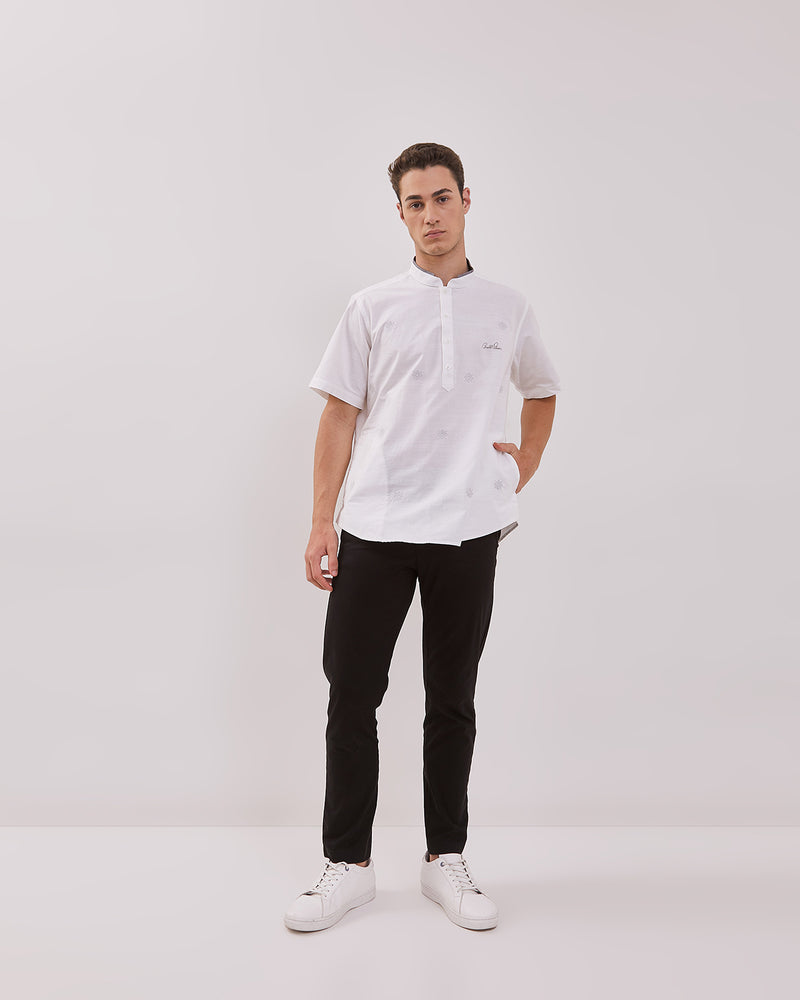 Men's White Short Sleeve Koko Shirt