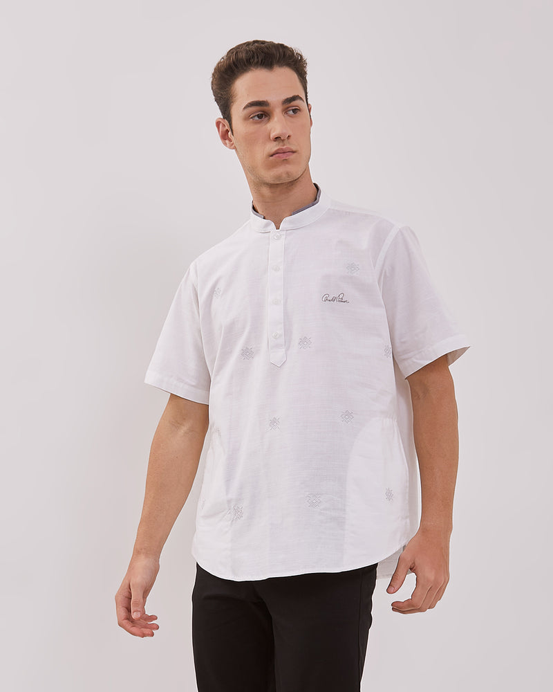 Men's White Short Sleeve Koko Shirt