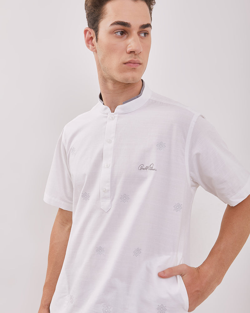 Men's White Short Sleeve Koko Shirt