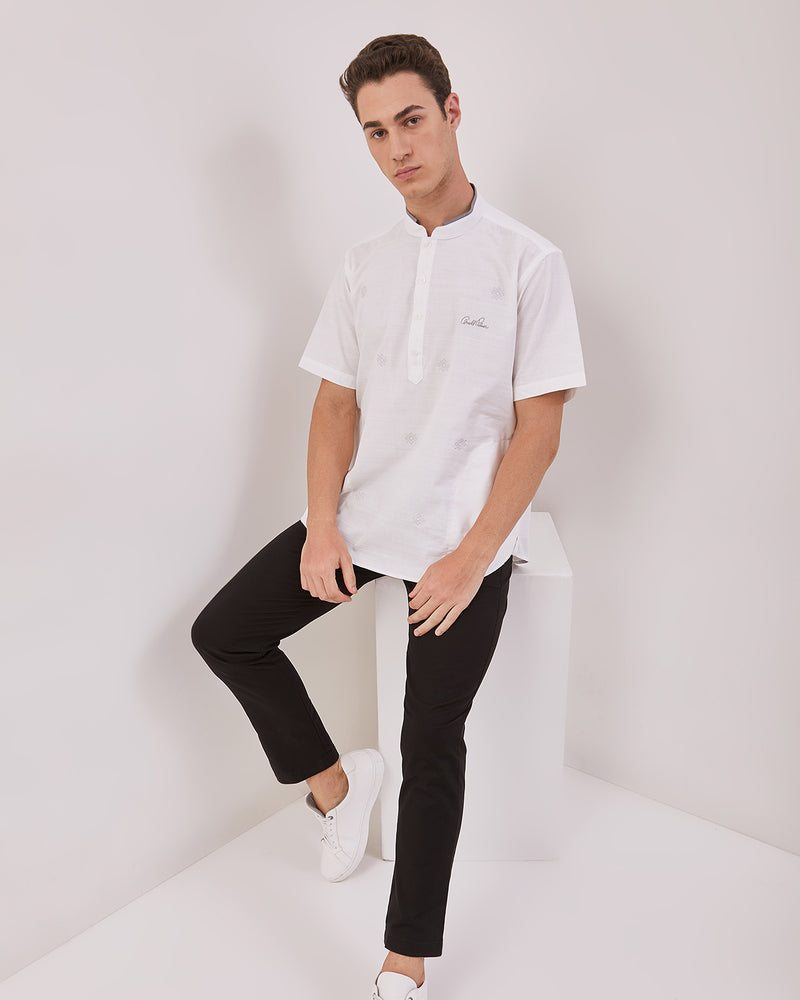 Men's White Short Sleeve Koko Shirt