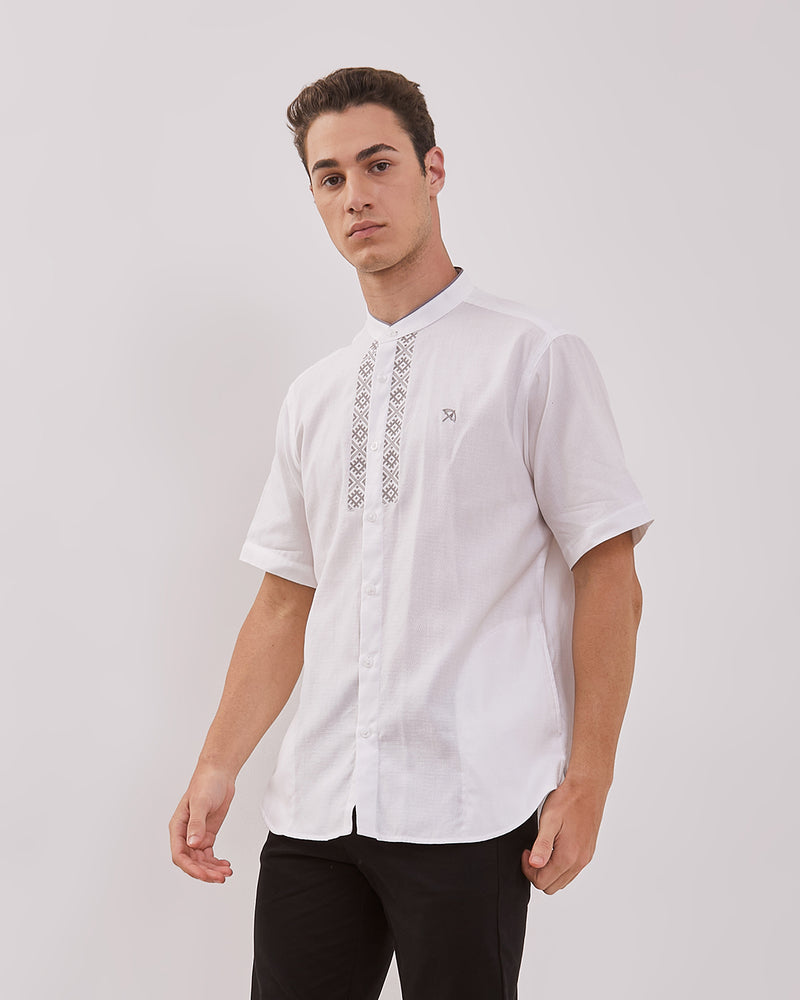 Men's White Short Sleeve Koko Shirt