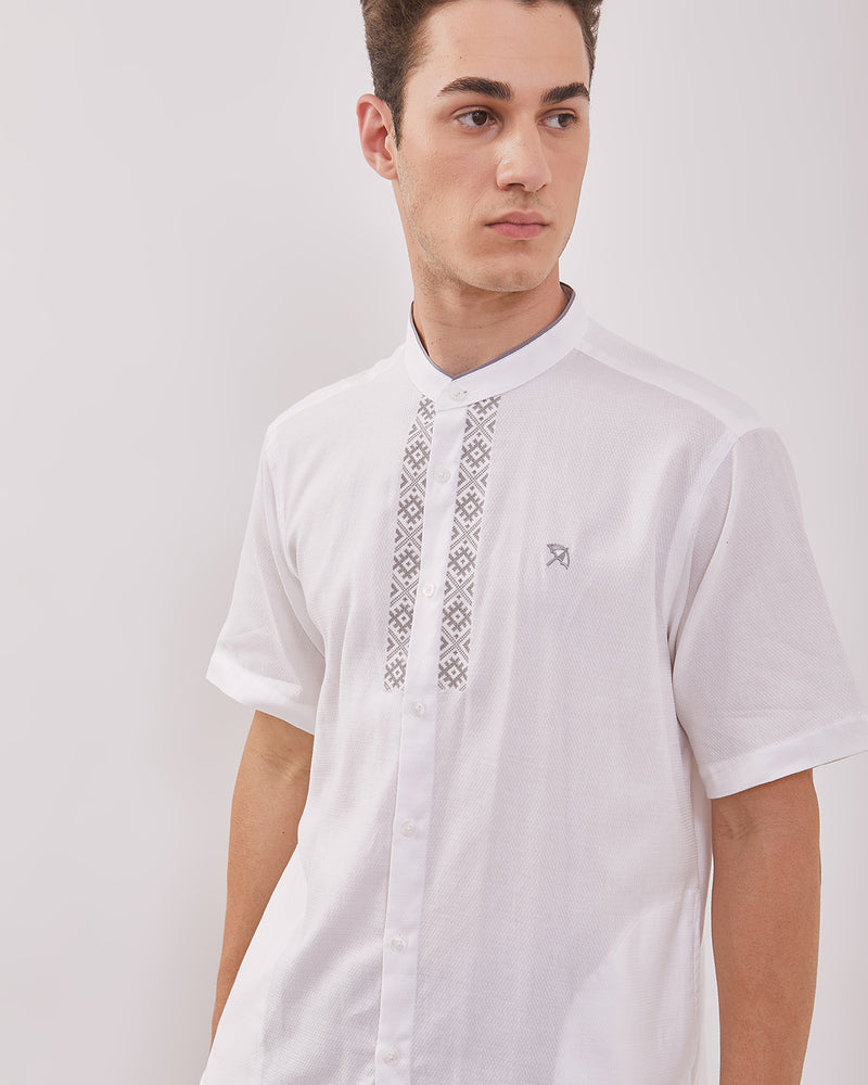 Men's White Short Sleeve Koko Shirt