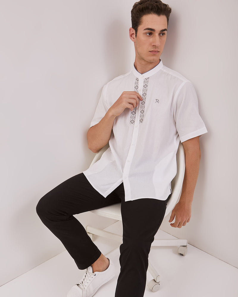 Men's White Short Sleeve Koko Shirt