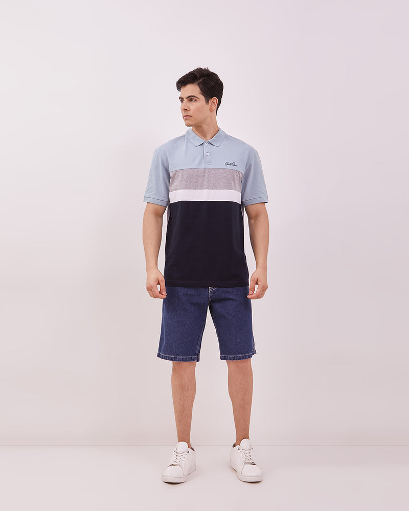 Men's Combined Blue Poloshirt