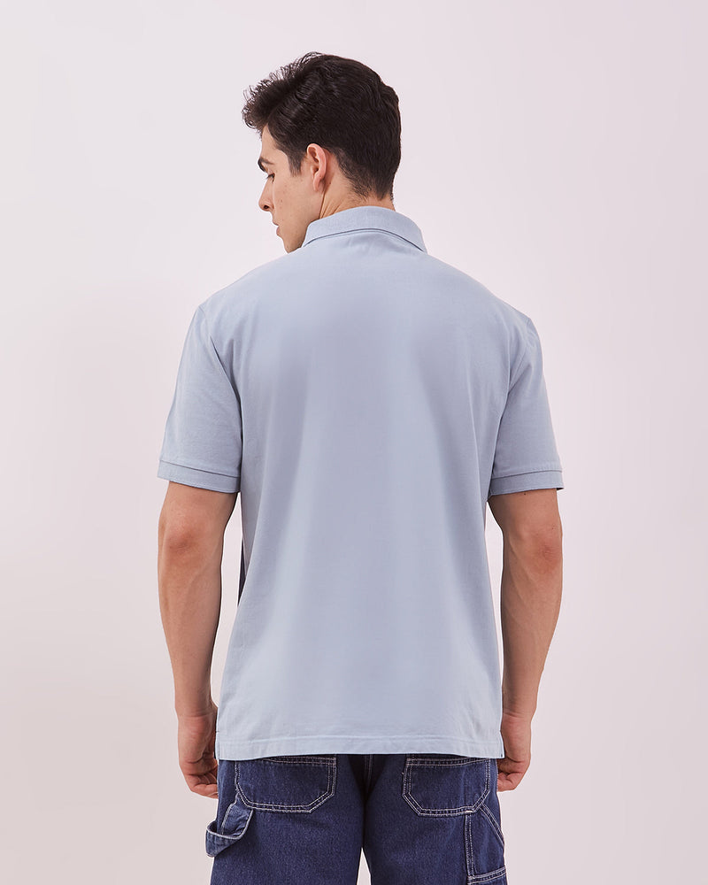 Men's Combined Blue Poloshirt
