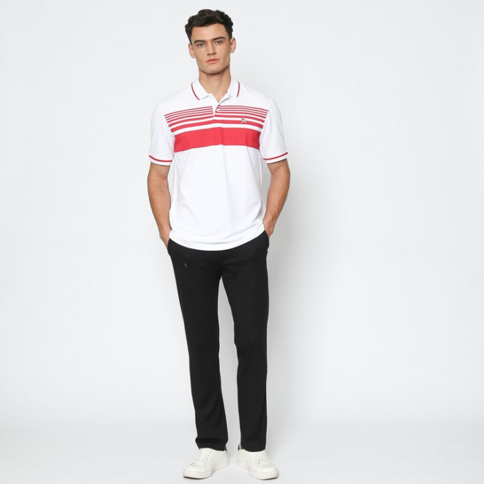 White Men's Short Sleeve Polo Shirt