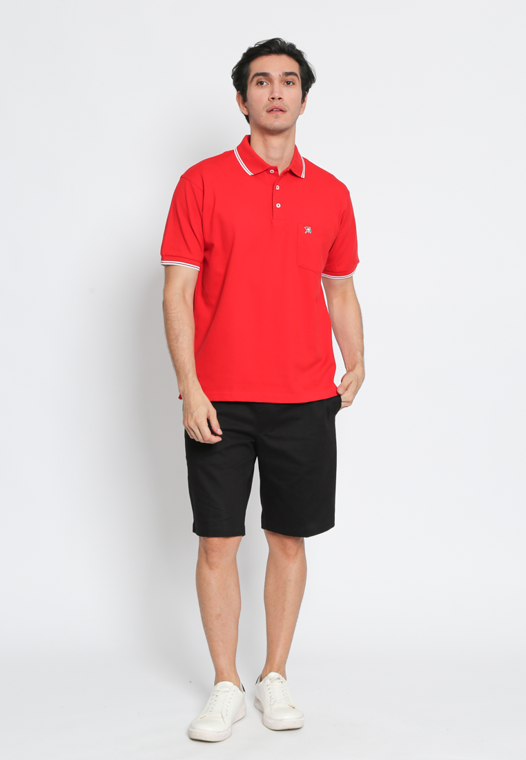Red Active Poloshirts