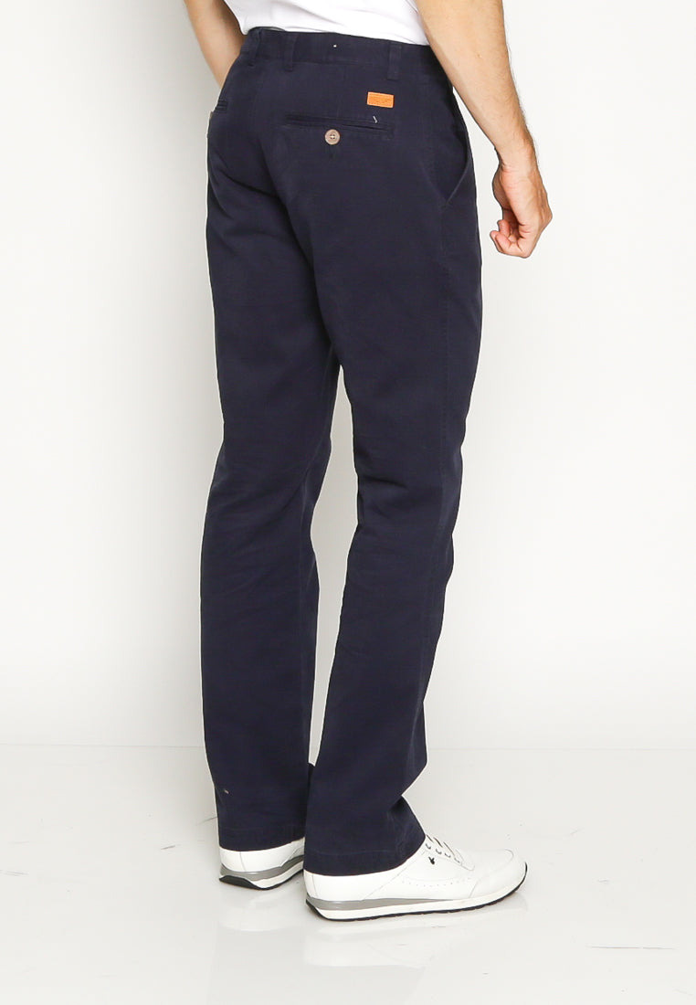 Navy Basic Chino Pants