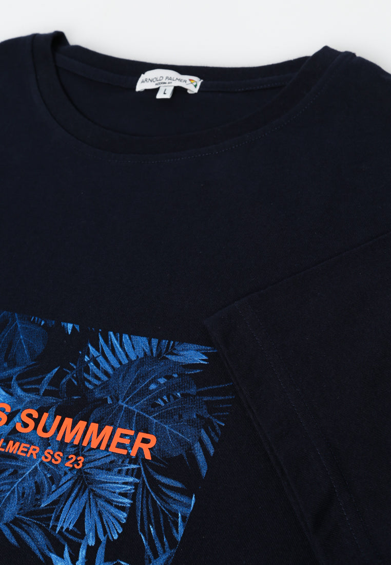 Navy T-Shirt With Print