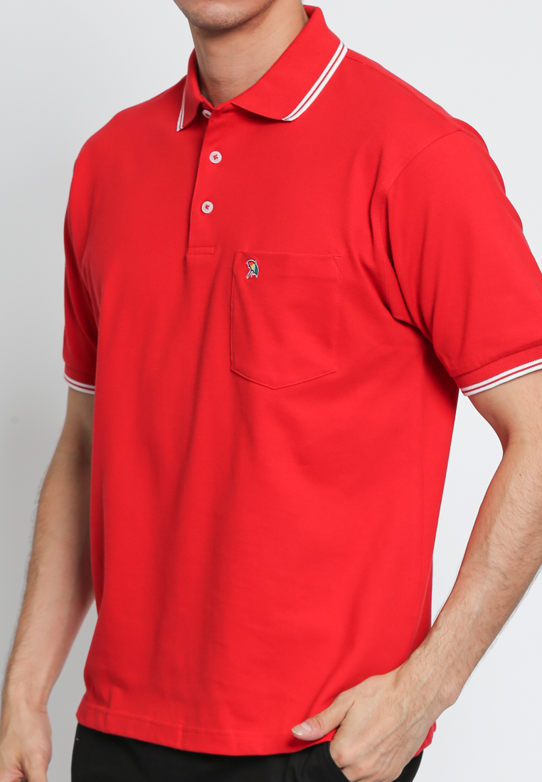 Red Active Poloshirts